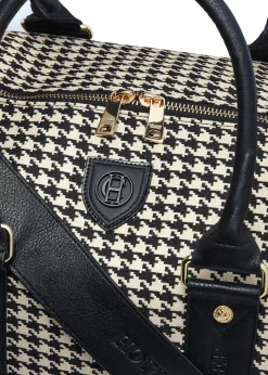 Regency Holdall (Ecru Houndstooth)