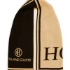 Regency Monogram Scarf (Black Camel)