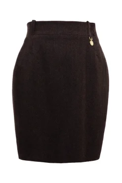 Regency Skirt (Chocolate Herringbone)
