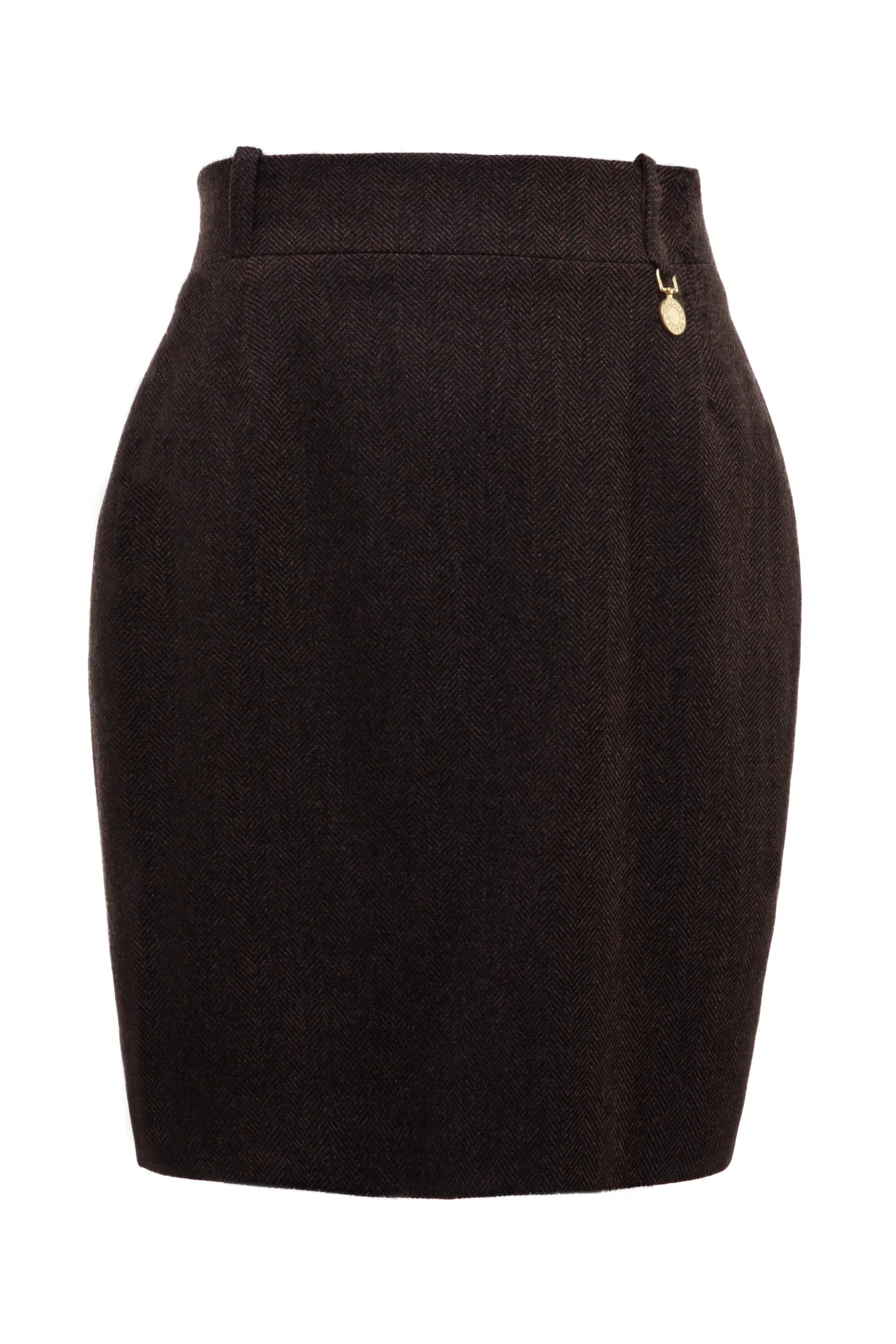 Regency Skirt (Chocolate Herringbone)