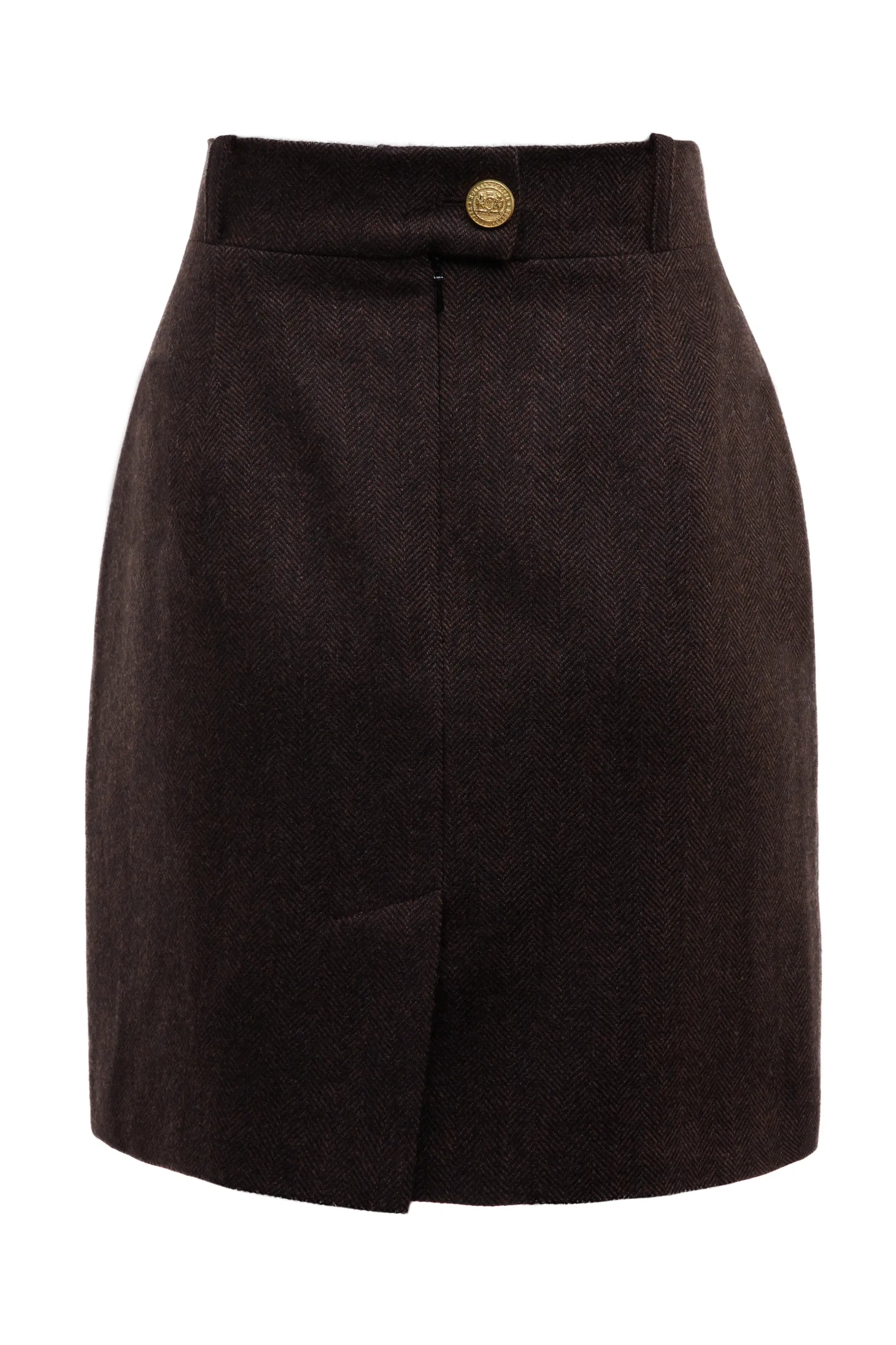 Regency Skirt (Chocolate Herringbone)