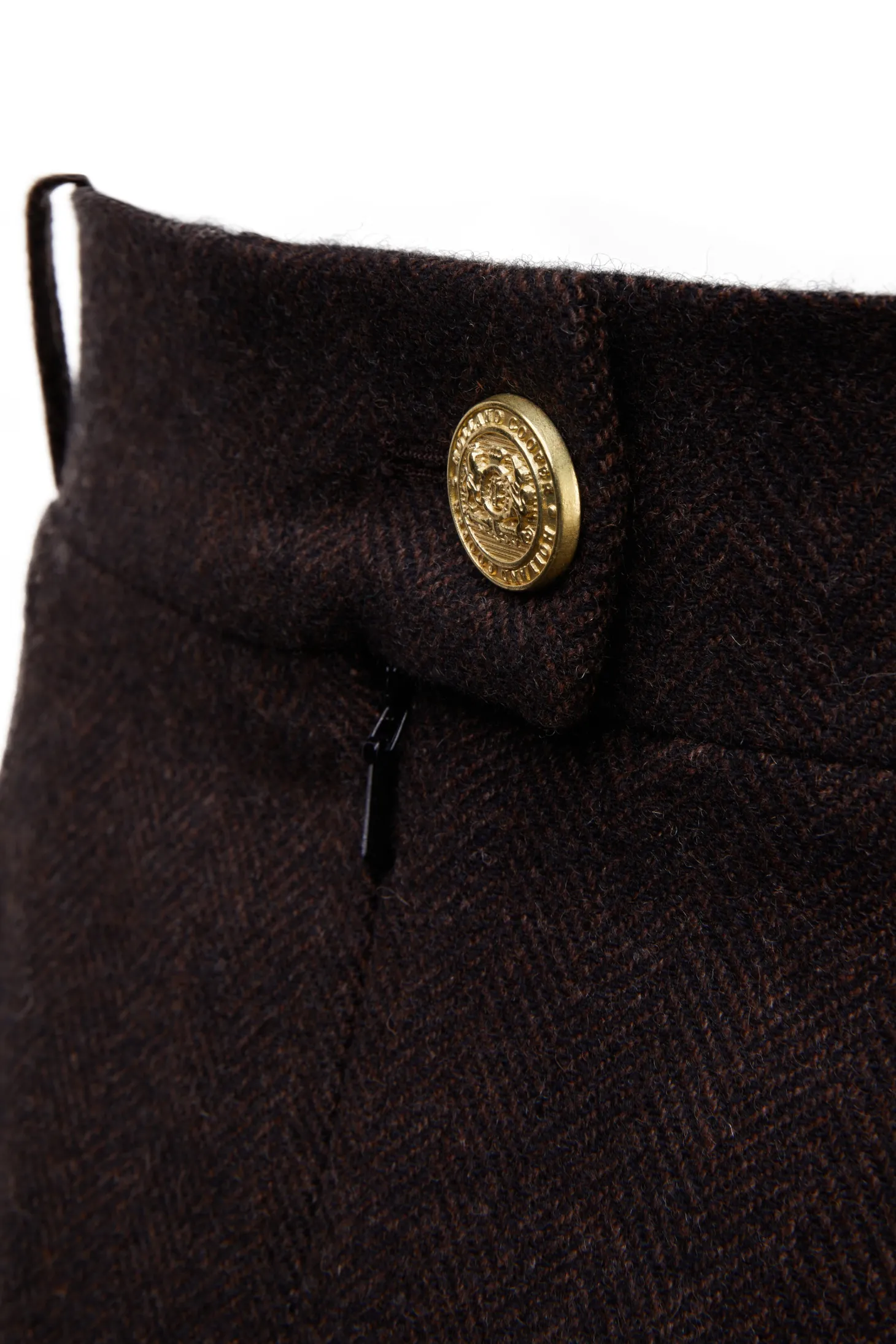 Regency Skirt (Chocolate Herringbone)
