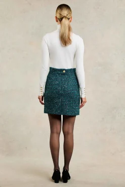 Regency Skirt (Emerald Boucle)