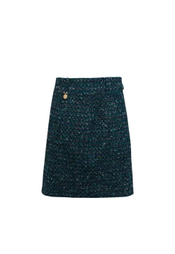 Regency Skirt (Emerald Boucle)