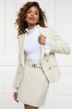 Regency Skirt (Ivory Sparkle Tweed)
