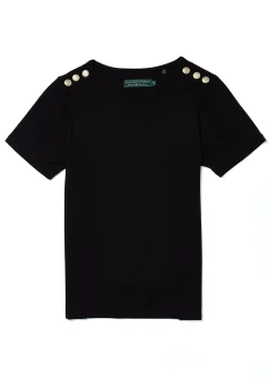 Relax Fit Crew Neck Tee (Black)