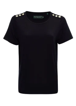 Relax Fit Crew Neck Tee (Black)