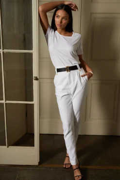 Relax Fit Crew Neck Tee (White)