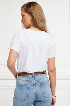 Relax Fit V-Neck Tee (White)