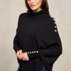 Roll Neck Cape (Black)
