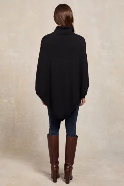 Roll Neck Cape (Black)