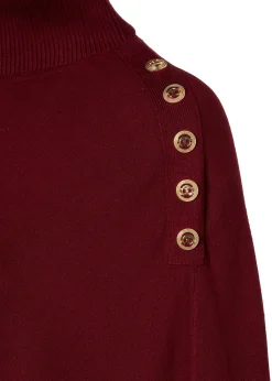 Roll Neck Cape (Wine)
