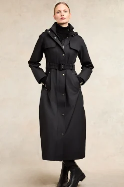 Rosedale Waterproof Longline Coat (Black)