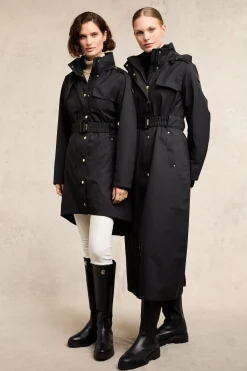 Rosedale Waterproof Longline Coat (Black)