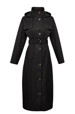 Rosedale Waterproof Longline Coat (Black)