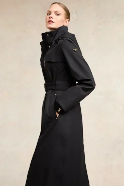 Rosedale Waterproof Longline Coat (Black)
