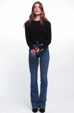 Seattle Cable Crew Knit (Black)