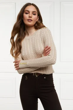 Seattle Cable Crew Knit (Oatmeal)