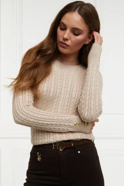 Seattle Cable Crew Knit (Oatmeal)