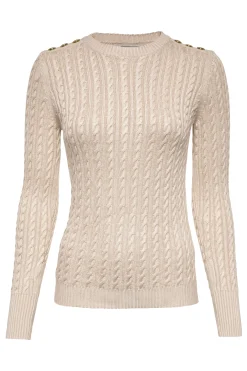Seattle Cable Crew Knit (Oatmeal)