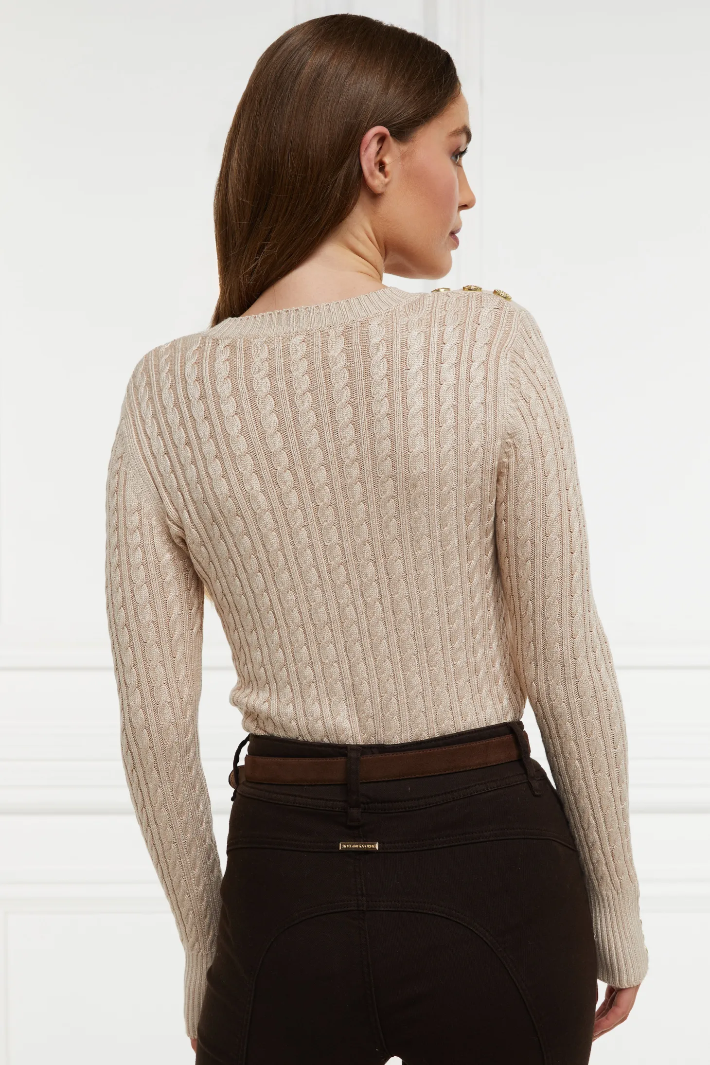 Seattle Cable Crew Knit (Oatmeal)