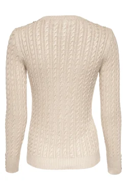 Seattle Cable Crew Knit (Oatmeal)