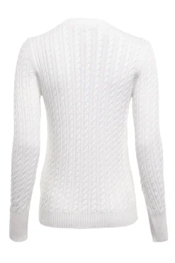 Seattle Cable Crew Knit (White)