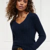 Seattle V-Neck Knit (Ink Navy)