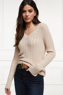 Seattle V-Neck Knit (Oatmeal)