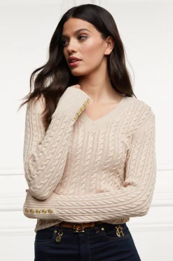 Seattle V-Neck Knit (Oatmeal)