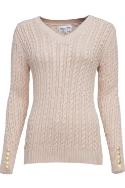 Seattle V-Neck Knit (Oatmeal)