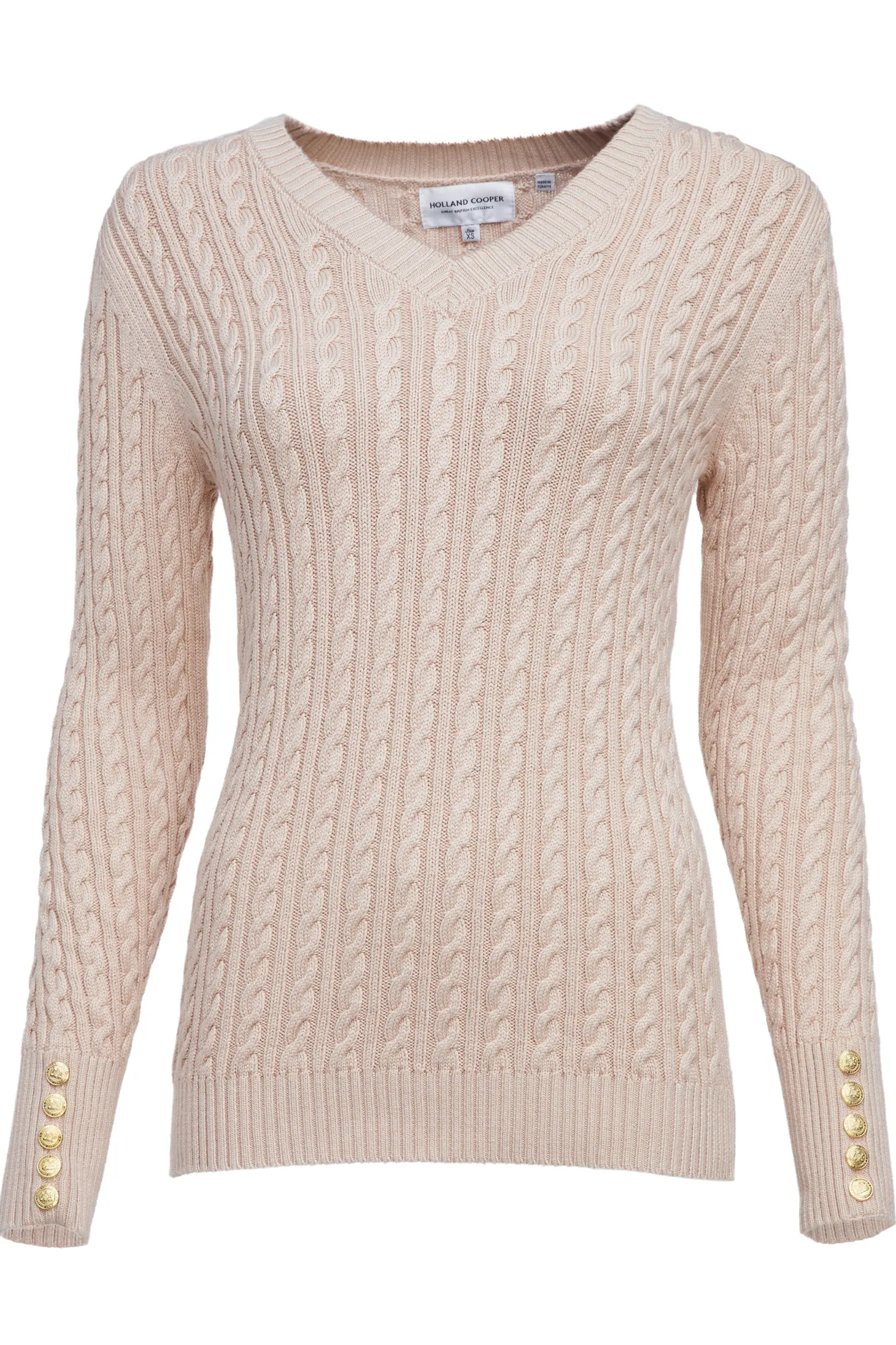 Seattle V-Neck Knit (Oatmeal)