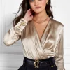 Silk Bodysuit (Champagne)