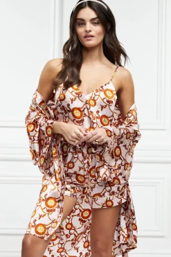 Silk Dressing Gown (Blush)