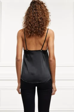 Silk Lace Cami (Black)