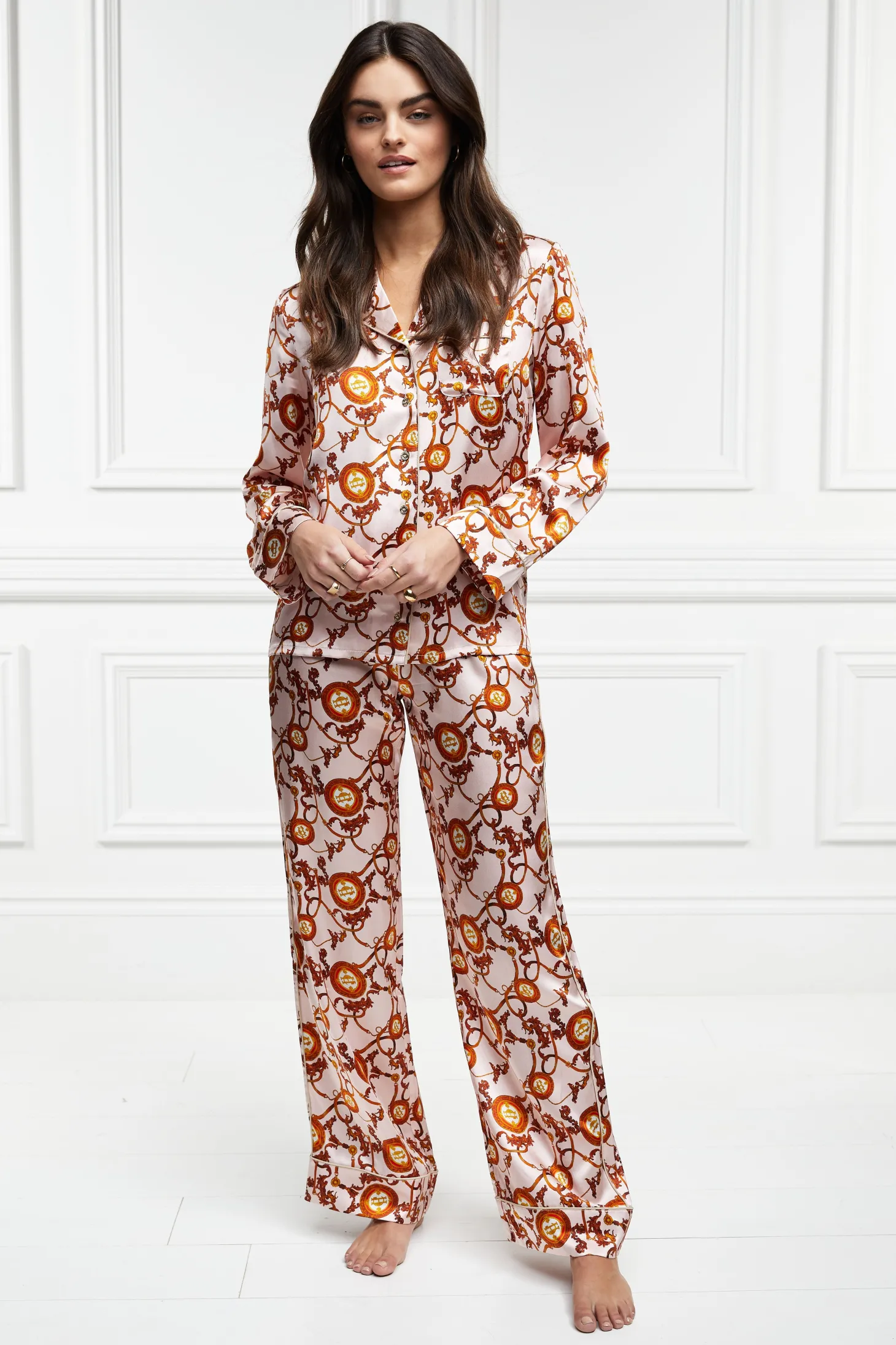 Silk Pyjama Trouser (Blush)