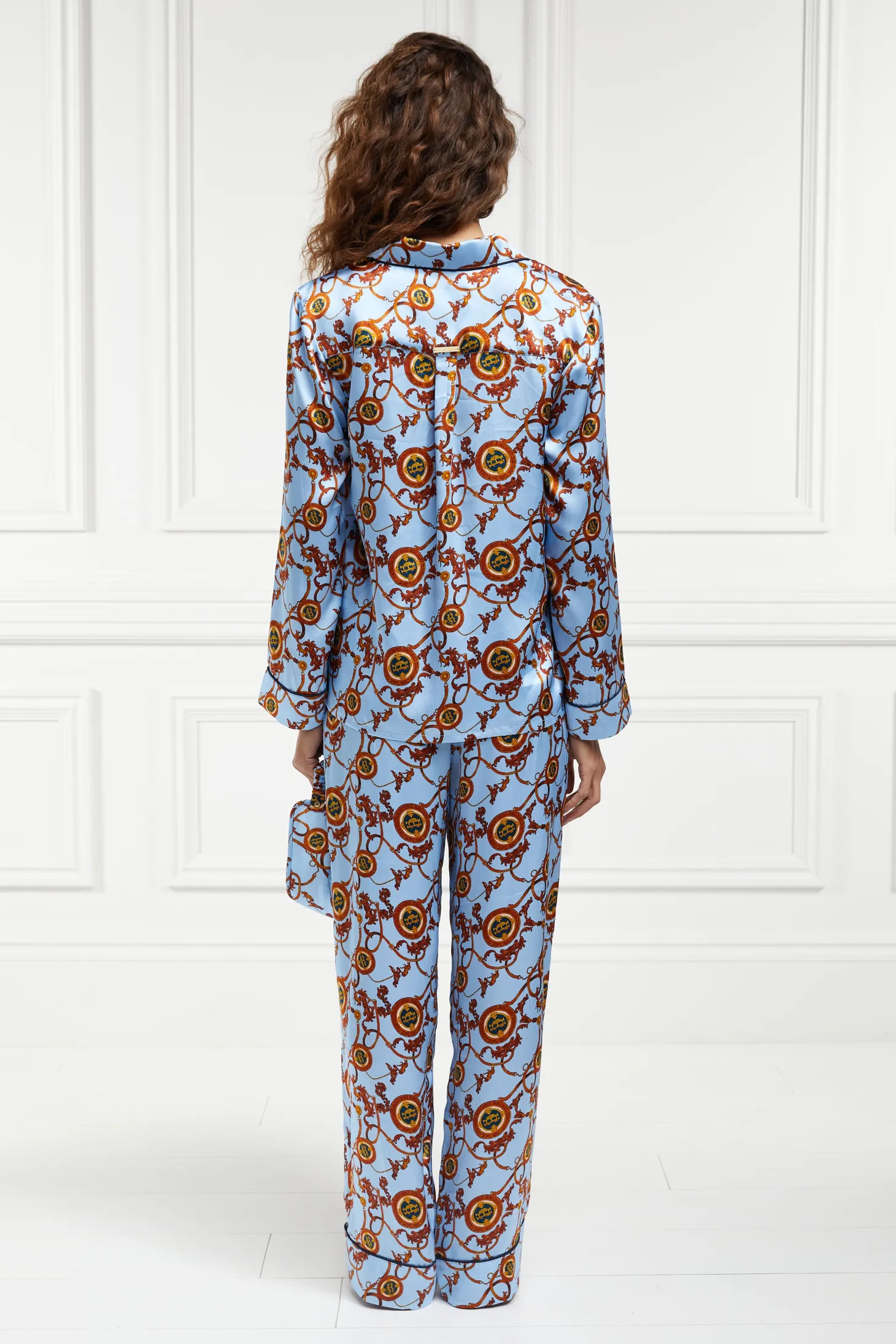 Silk Pyjama Trouser (Sky Blue)