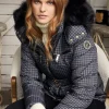Ski Jacket (Mono Houndstooth)
