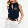 Sleeveless Polo Shirt (Ink Navy)