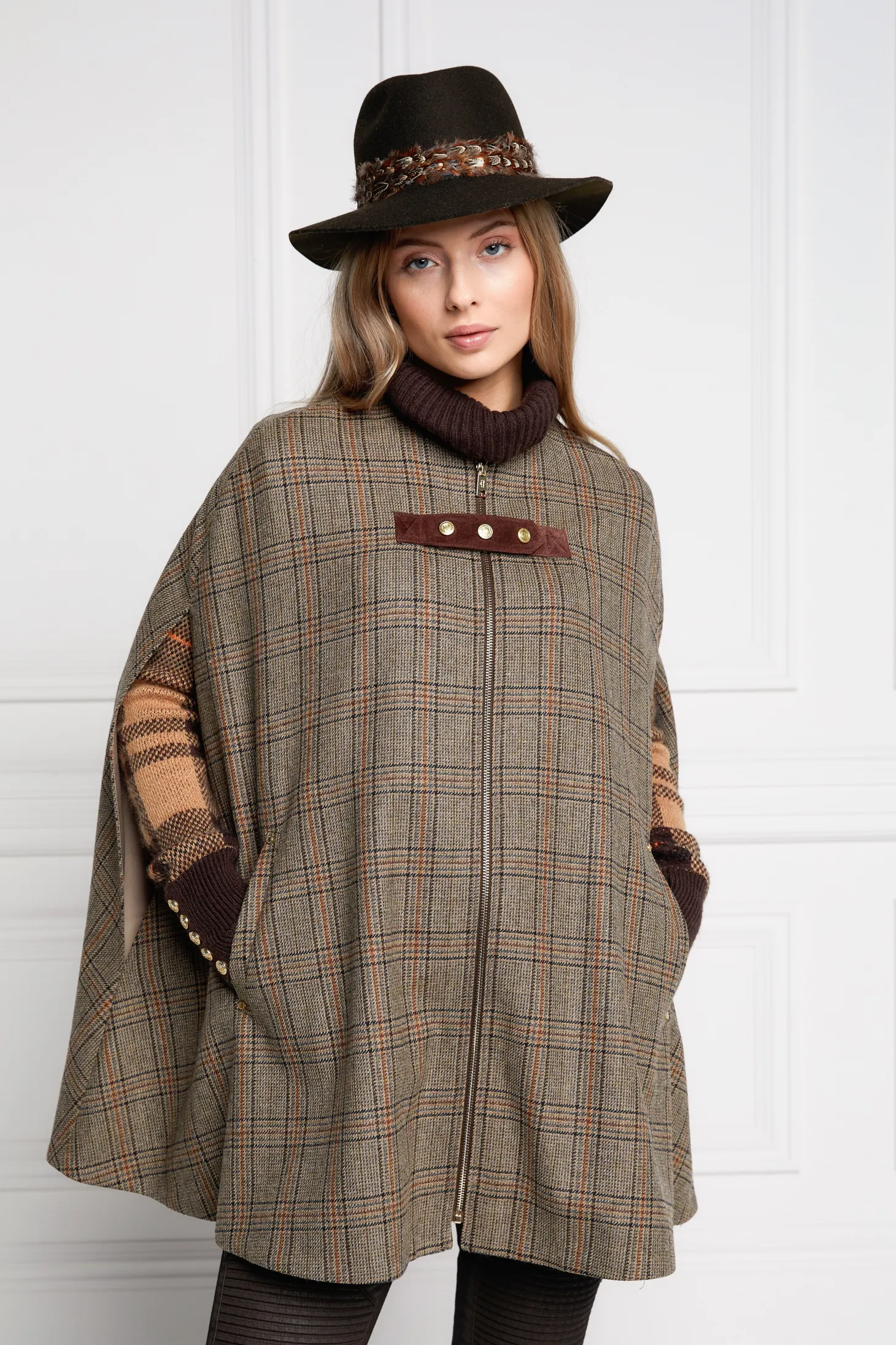 Slim Cape (Bourbon Tweed)