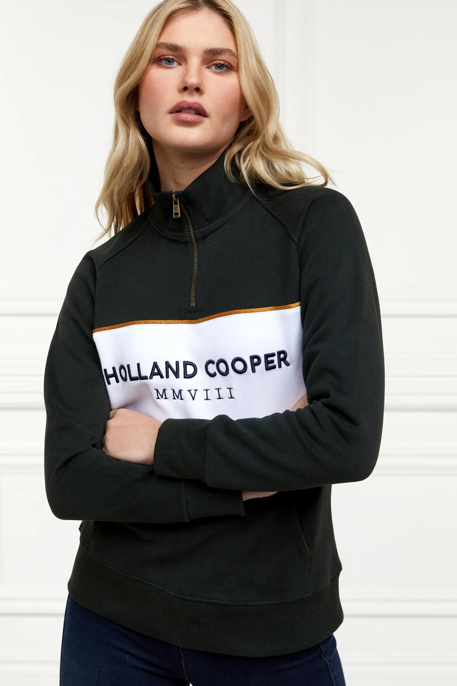 Sporting Heritage Zip Henley (Racing Green)