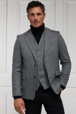 St James Waistcoat (Mono Herringbone)