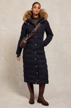 Stoneleigh Longline Coat (Ink Navy)