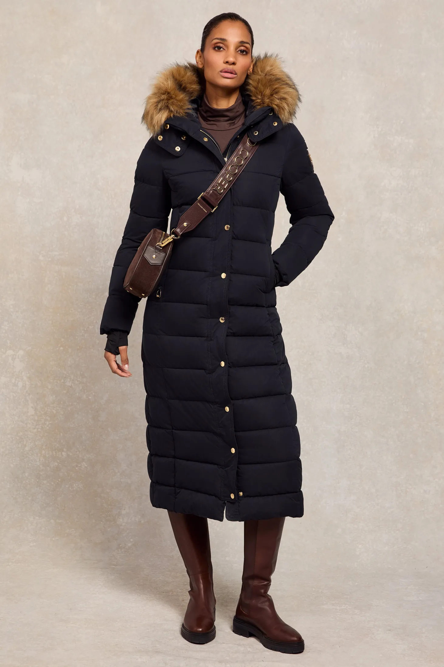 Stoneleigh Longline Coat (Ink Navy)