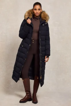 Stoneleigh Longline Coat (Ink Navy)