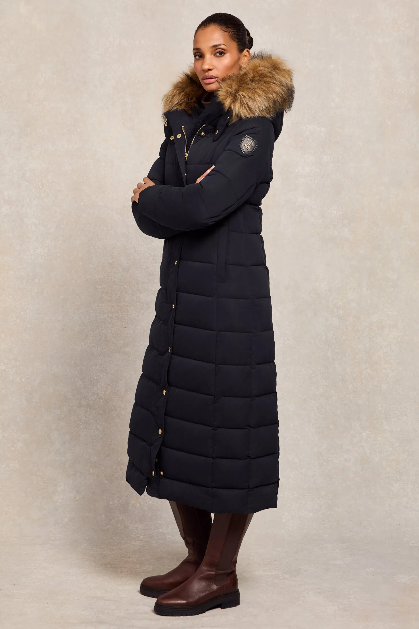 Stoneleigh Longline Coat (Ink Navy)