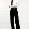Tailored Wide Leg Jean (Black)