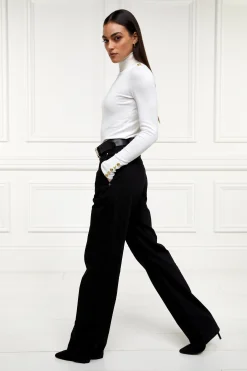 Tailored Wide Leg Jean (Black)