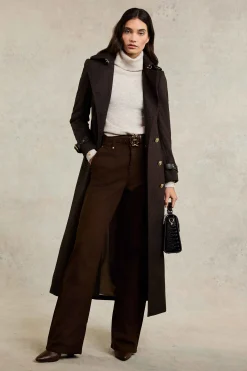 Tailored Wide Leg Jean (Chocolate)