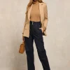 Tailored Wide Leg Jean (Deep Indigo)